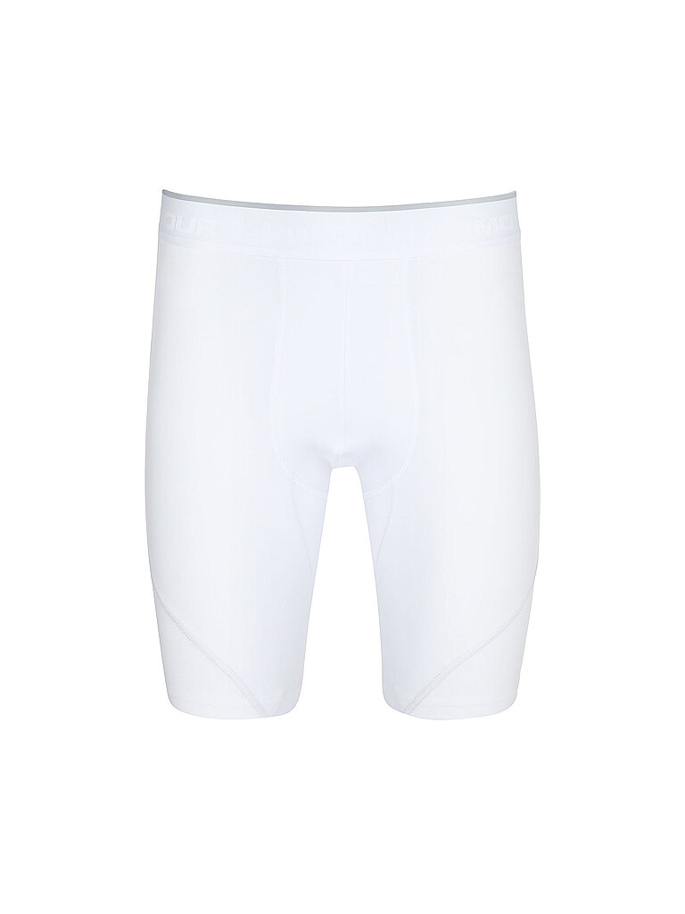 UNDER ARMOUR Herren Fitnessshorts HeatGear Elite weiss | S